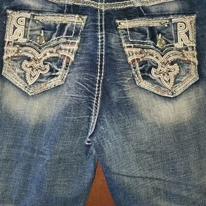 Rock Revival Ysobel jeans. Ultra High Rise, Curvy Ankle Skinny, Size 34